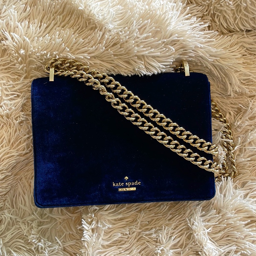 Kate Spade Marci Velvet Glap Chain Bag